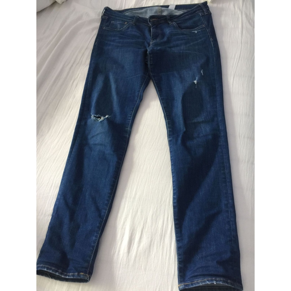 Jeans Women's Blue Distressed Rips